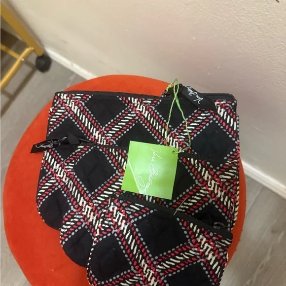 Vera Bradley Plaid Quilted Pouch Set - Picture 3 of 3